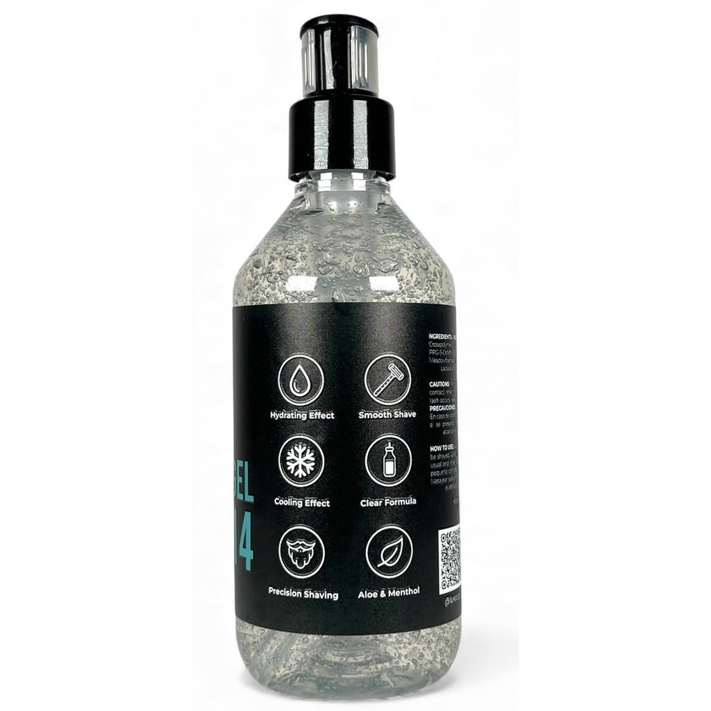 Shaving Gel LX14 · Gel para afeitar transparente