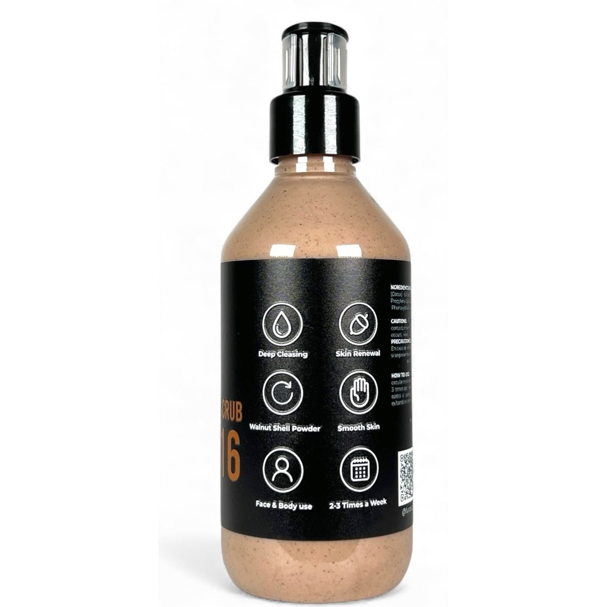 Facial & Body Scrub LX16 · Exfoliante facial y corporal